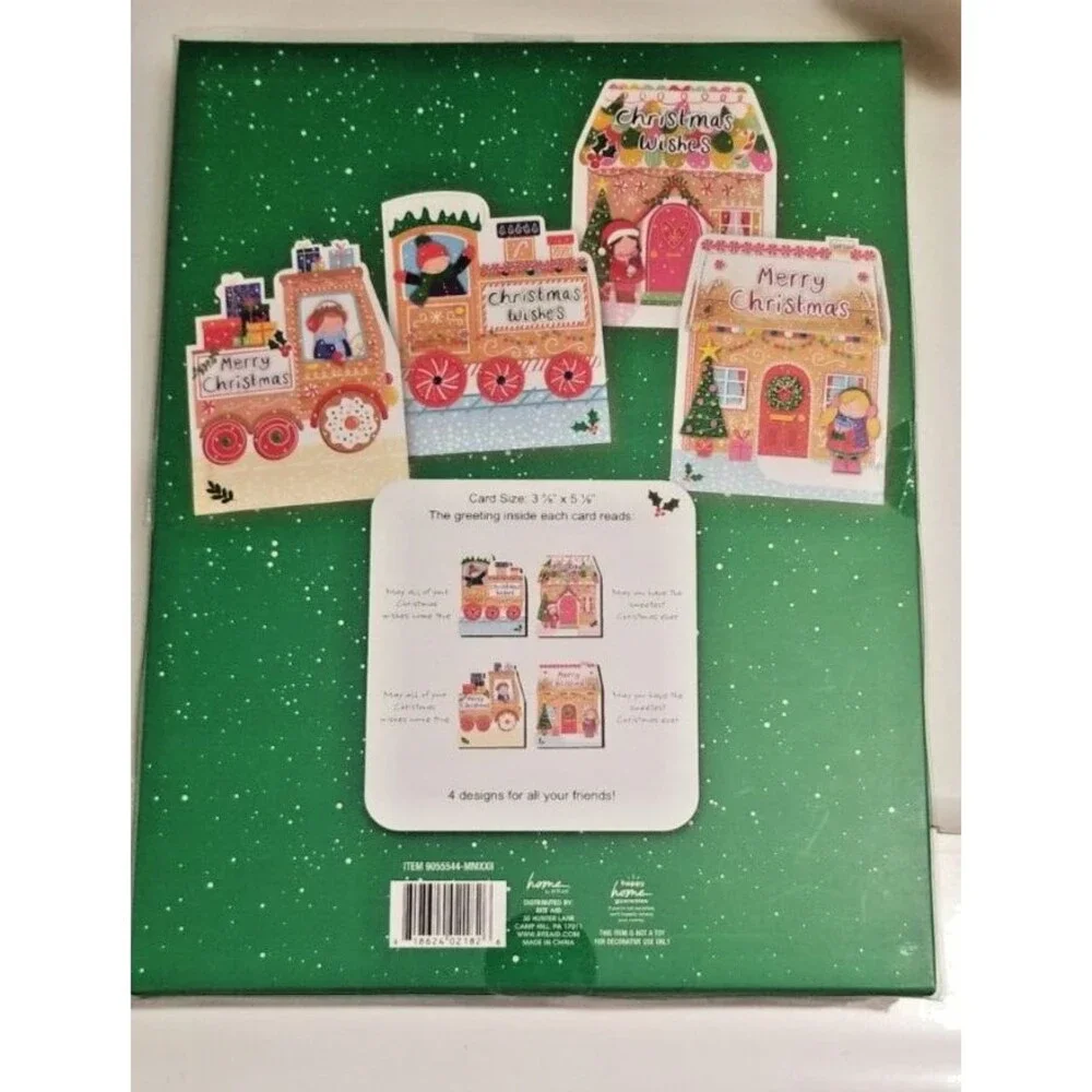 Merry Christmas Cards & Envelopes General Any One Any Age Festive & Fun 30 Count